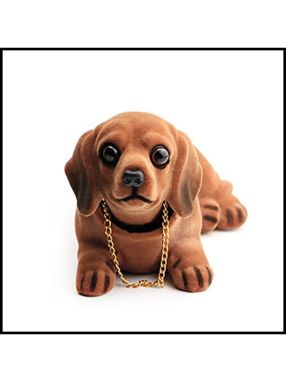 Dachshund Bobble Head Car Dashboard Ornament Resin Nodding Dog